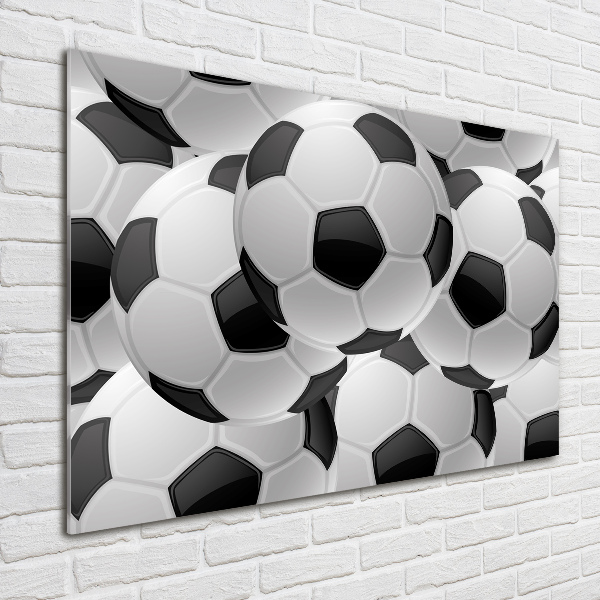 Schilderij glas Voetbal