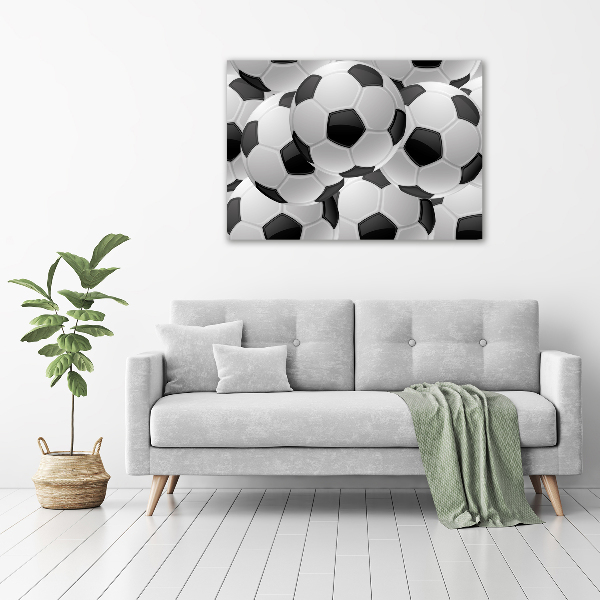 Schilderij glas Voetbal