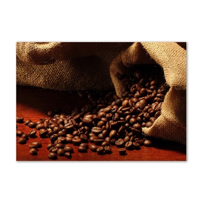 Schilderij op glas Koffiebonen
