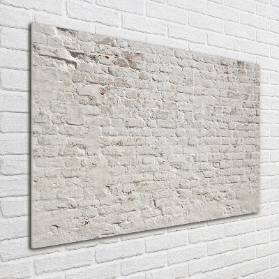 Schilderij op glas Bakstenen muur