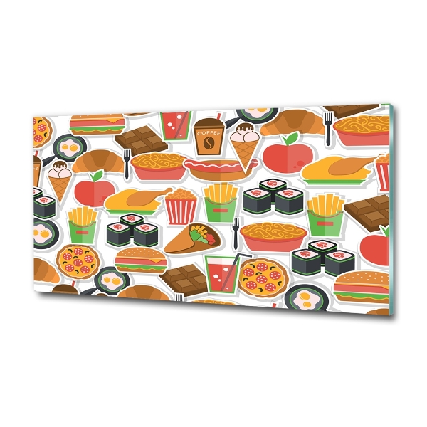 Glazen schilderij Fastfood