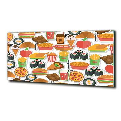 Glazen schilderij Fastfood