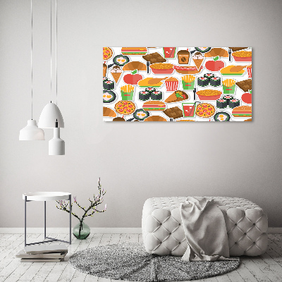 Glazen schilderij Fastfood