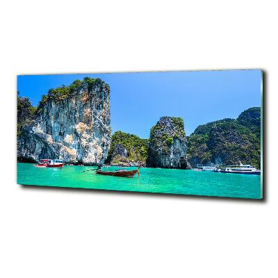 Foto schilderij op glas Boten Thailand