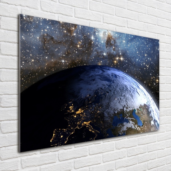 Foto schilderij op glas Planeet Aarde