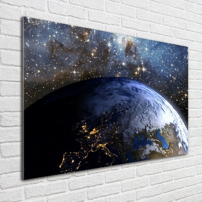 Foto schilderij op glas Planeet Aarde