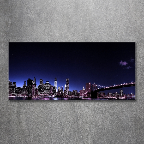 Foto schilderij op glas Brooklynbrug