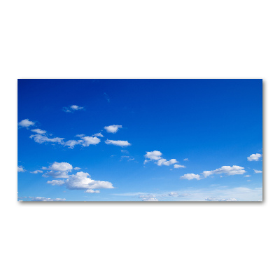 Foto schilderij op glas Wolken aan de hemel