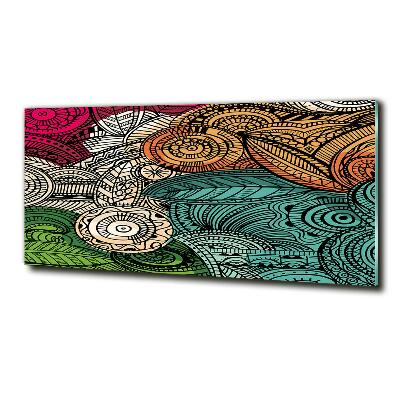 Schilderij glas Abstracte veren