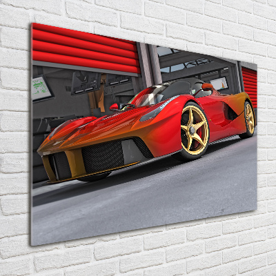 Schilderij op glas Racer