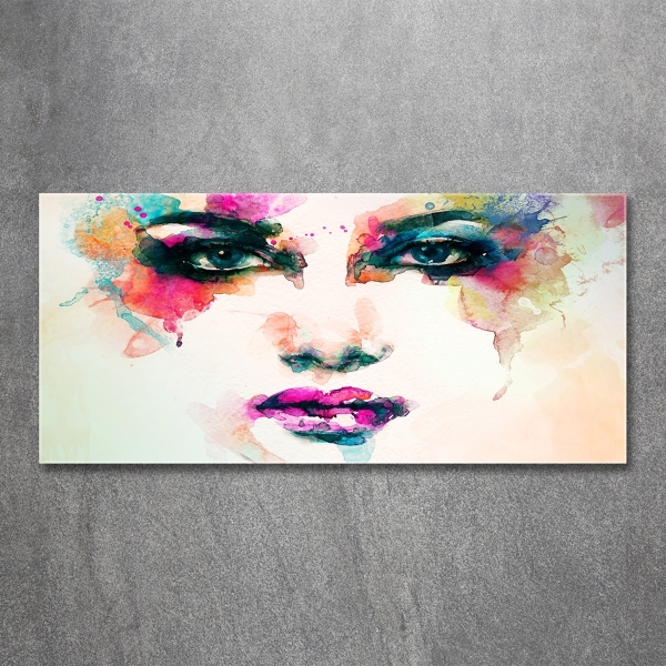 Glazen schilderij Portret van een vrouw