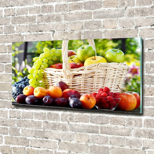 Foto schilderij op glas Fruitmand