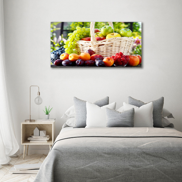 Foto schilderij op glas Fruitmand