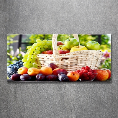 Foto schilderij op glas Fruitmand