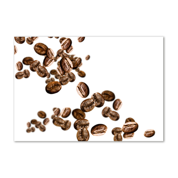 Schilderij op glas Koffiebonen