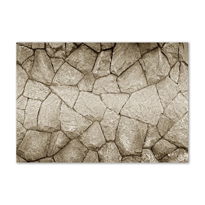 Glazen schilderij Stenen muur