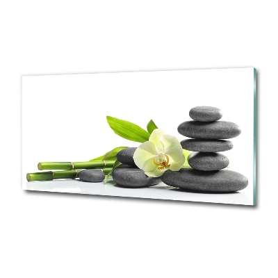 Glazen schilderij Orchidee