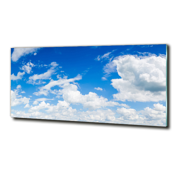Schilderij glas Wolken aan de hemel