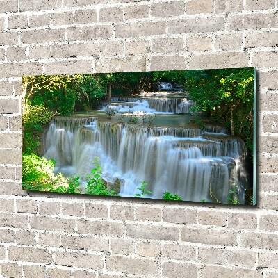 Glazen schilderij Waterval