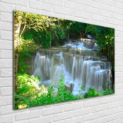 Glazen schilderij Waterval