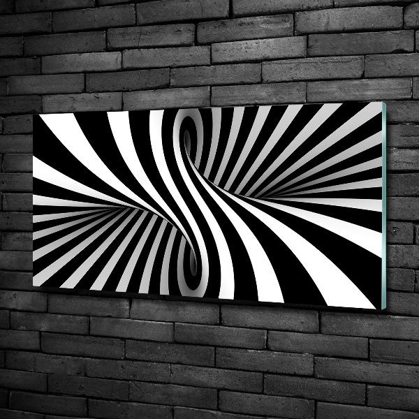 Foto schilderij op glas Abstracte wervel