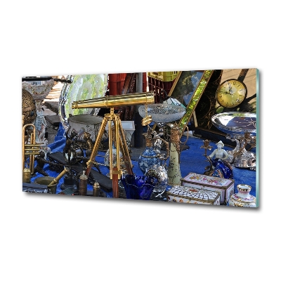 Glazen schilderij Antiek