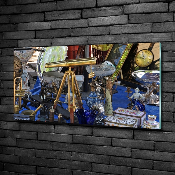 Glazen schilderij Antiek