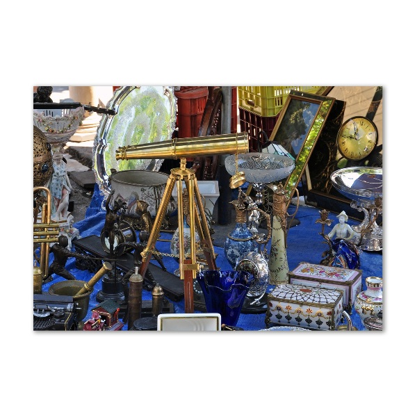 Glazen schilderij Antiek