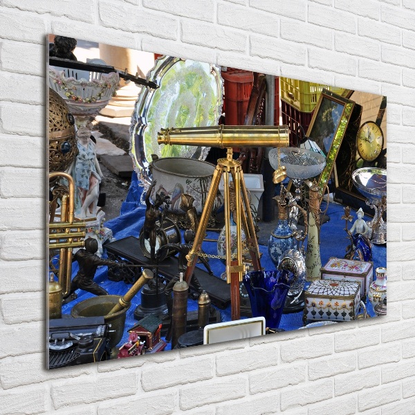 Glazen schilderij Antiek