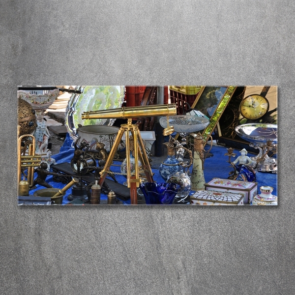 Glazen schilderij Antiek