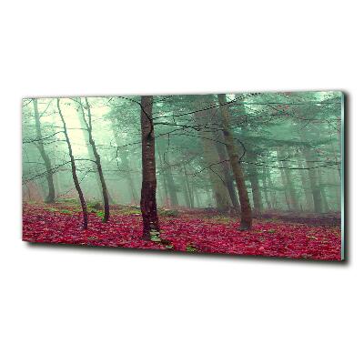 Schilderij glas Herfstbladeren