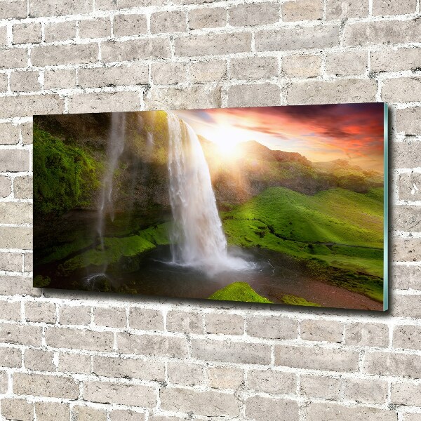 Foto schilderij op glas Waterval
