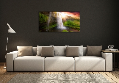 Foto schilderij op glas Waterval