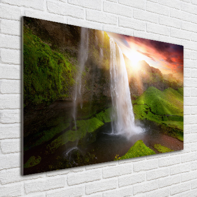 Foto schilderij op glas Waterval