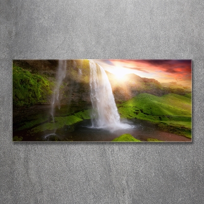 Foto schilderij op glas Waterval