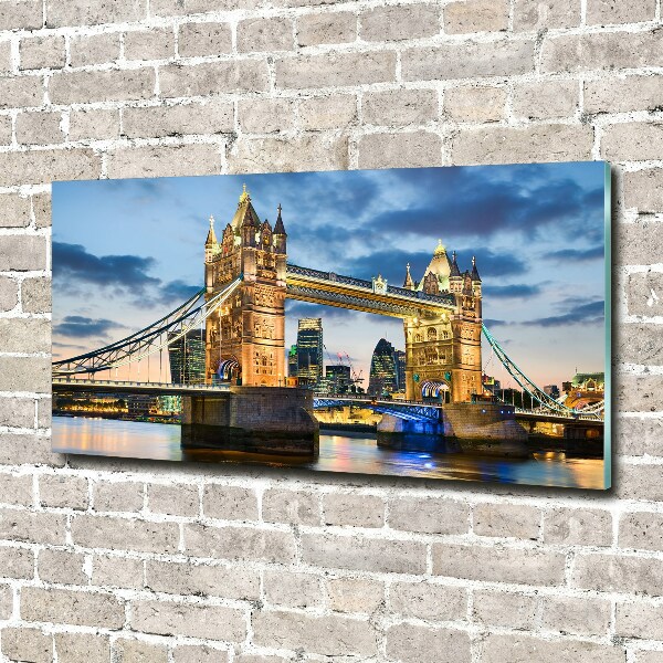 Schilderij op glas Tower Bridge Londen