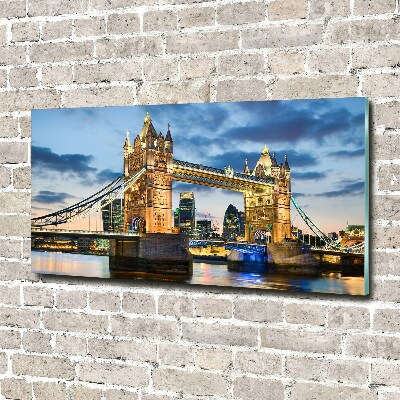 Schilderij op glas Tower Bridge Londen