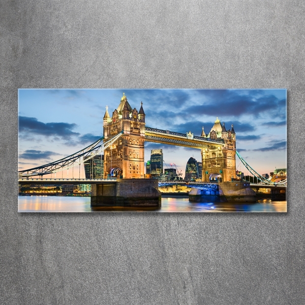 Schilderij op glas Tower Bridge Londen