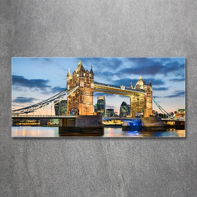 Schilderij op glas Tower Bridge Londen
