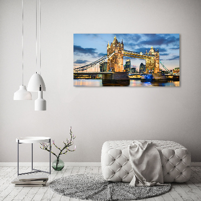 Schilderij op glas Tower Bridge Londen