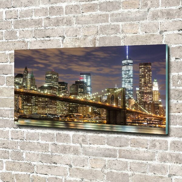Schilderij glas Brooklynbrug