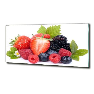 Schilderij glas Bosvruchten