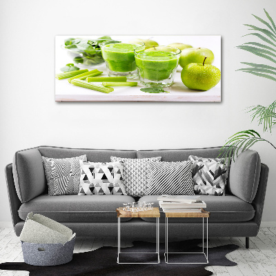 Schilderij glas Groene cocktail