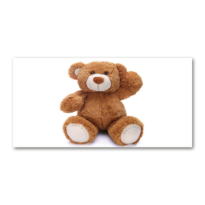 Schilderij op glas Teddybeer