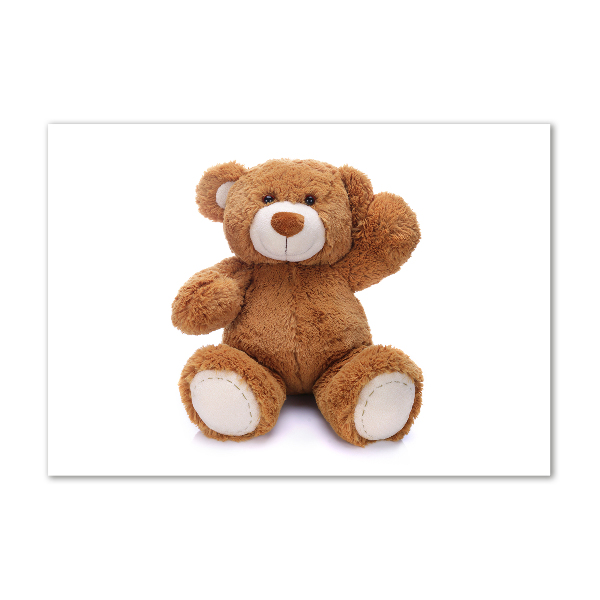Schilderij op glas Teddybeer