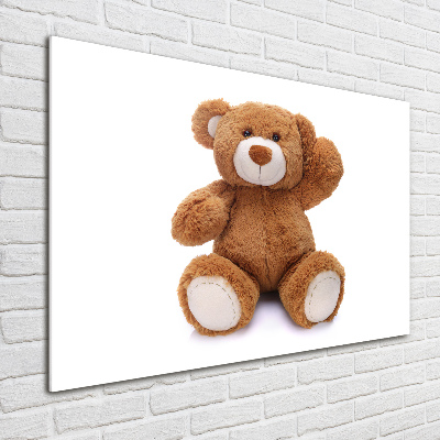 Schilderij op glas Teddybeer