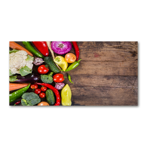 Glazen schilderij Groenten
