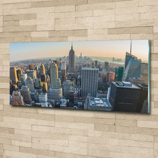 Schilderij glas Manhattan, New York