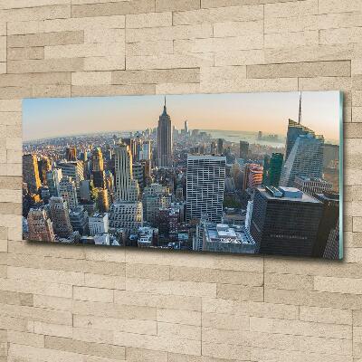 Schilderij glas Manhattan, New York
