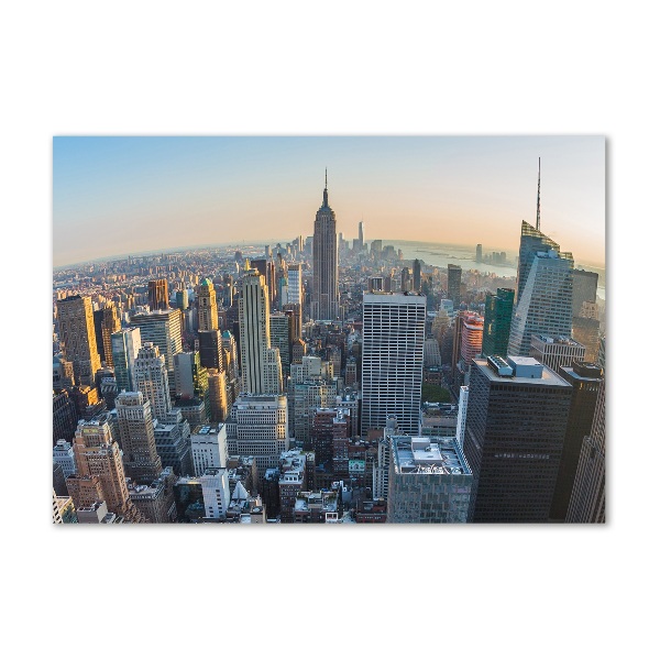 Schilderij glas Manhattan, New York
